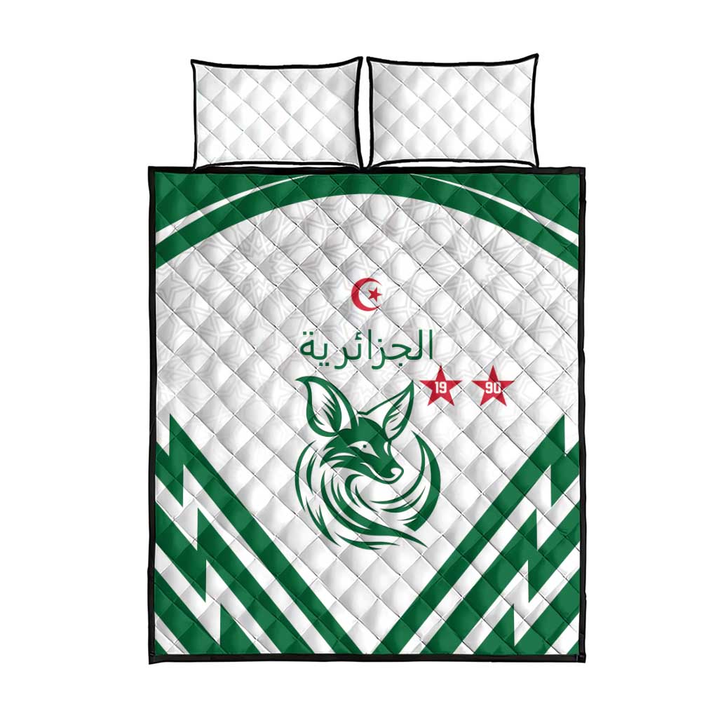 Algeria Football Quilt Bed Set Go Fennecs Go - Wonder Print Shop