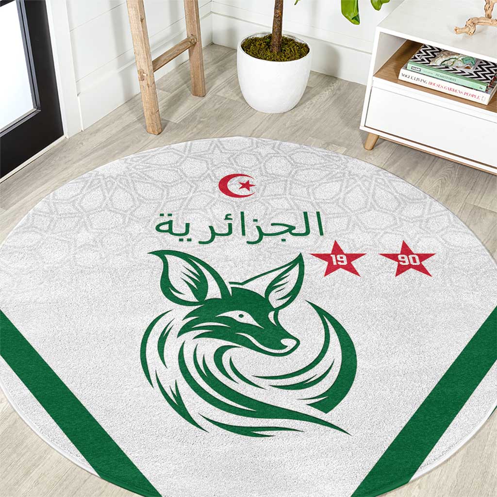 Algeria Football Round Carpet Go Fennecs Go - Wonder Print Shop