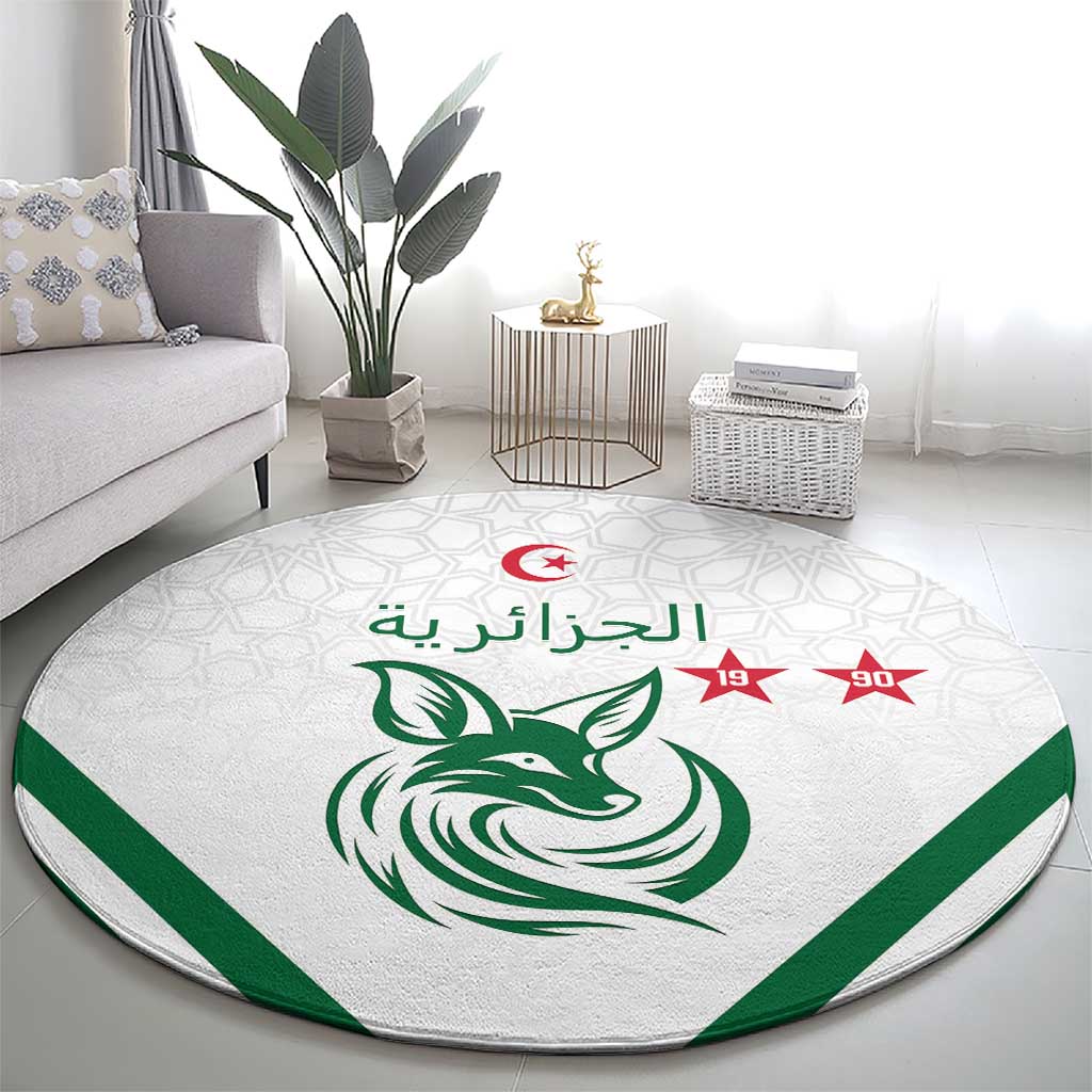 Algeria Football Round Carpet Go Fennecs Go - Wonder Print Shop