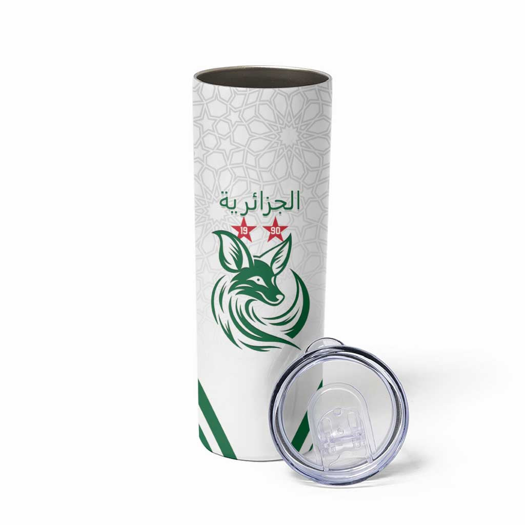 Custom Algeria Football Skinny Tumbler Go Fennecs Go - Wonder Print Shop