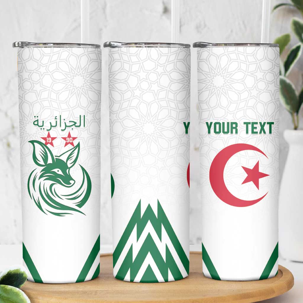 Custom Algeria Football Skinny Tumbler Go Fennecs Go - Wonder Print Shop