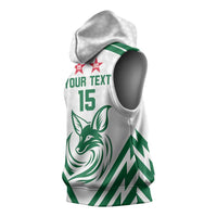 Custom Algeria Football Sleeveless Hoodie Go Fennecs Go - Wonder Print Shop