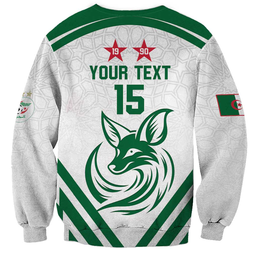 Custom Algeria Football Sweatshirt Go Fennecs Go - Wonder Print Shop