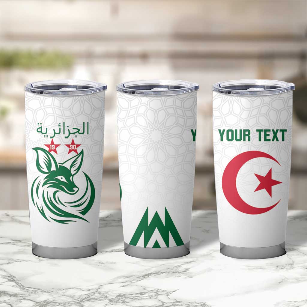 Custom Algeria Football Tumbler Cup Go Fennecs Go - Wonder Print Shop