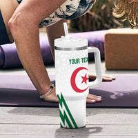 Custom Algeria Football Tumbler With Handle Go Fennecs Go - Wonder Print Shop