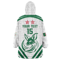 Custom Algeria Football Wearable Blanket Hoodie Go Fennecs Go - Wonder Print Shop