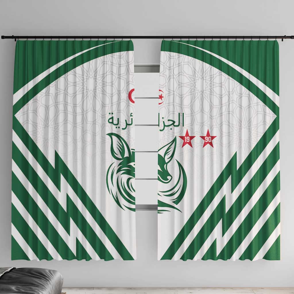 Algeria Football Window Curtain Go Fennecs Go - Wonder Print Shop
