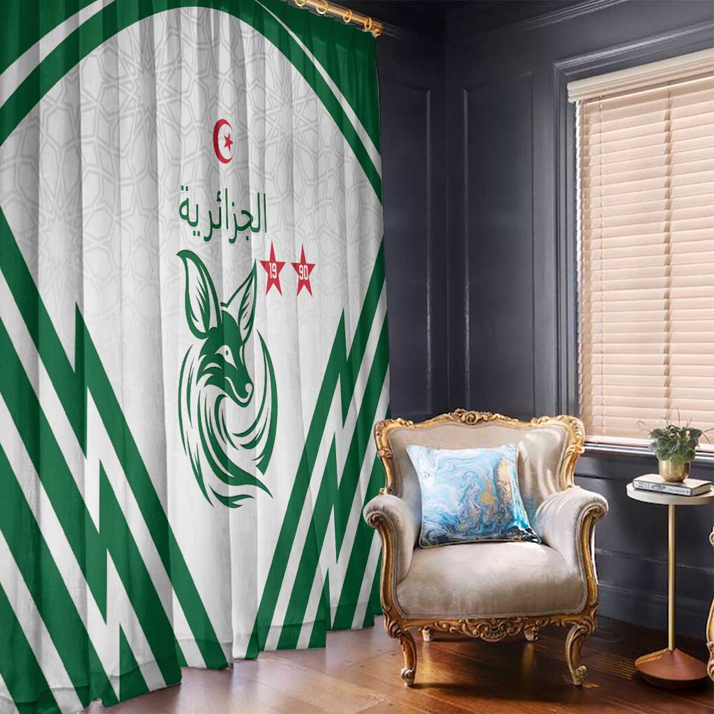 Algeria Football Window Curtain Go Fennecs Go - Wonder Print Shop
