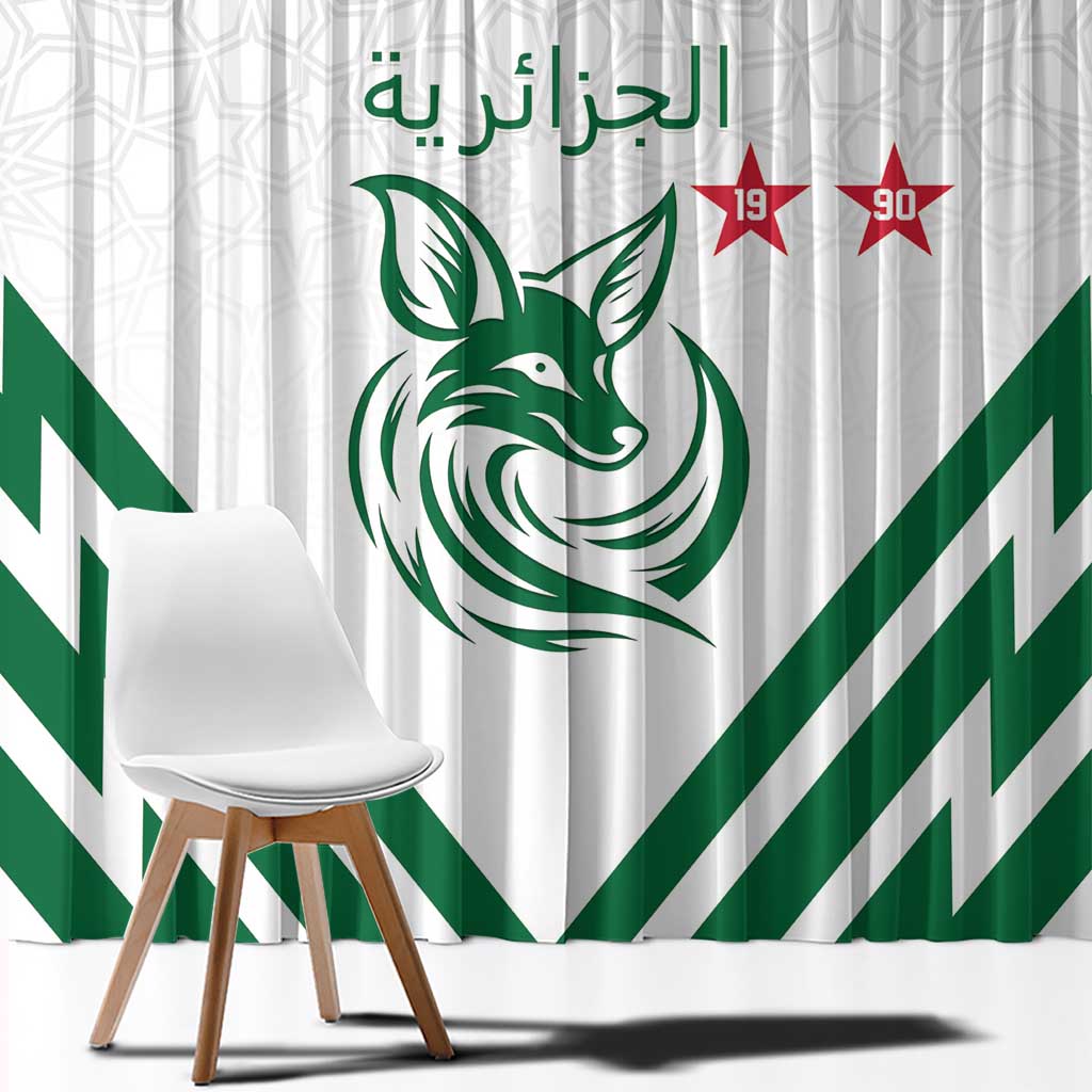 Algeria Football Window Curtain Go Fennecs Go - Wonder Print Shop