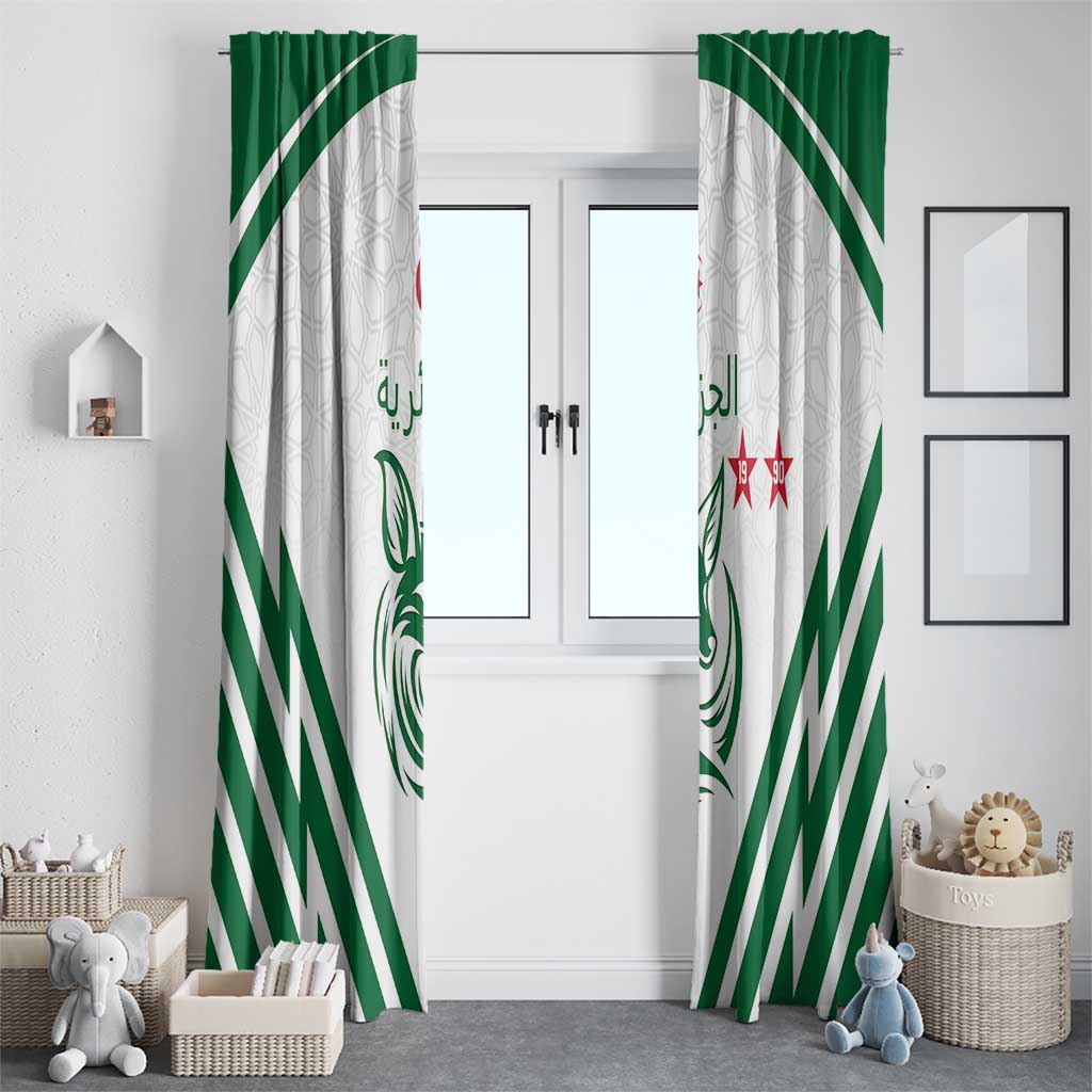 Algeria Football Window Curtain Go Fennecs Go - Wonder Print Shop