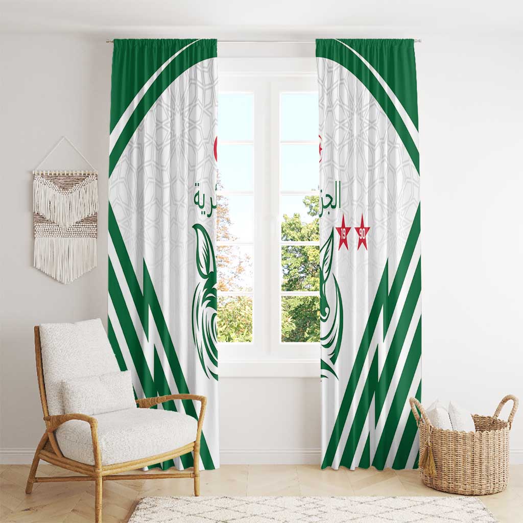 Algeria Football Window Curtain Go Fennecs Go - Wonder Print Shop