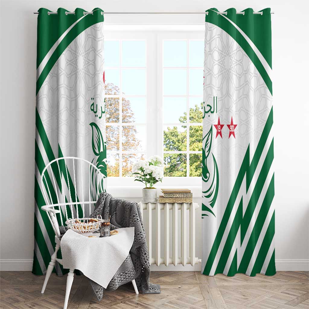 Algeria Football Window Curtain Go Fennecs Go - Wonder Print Shop