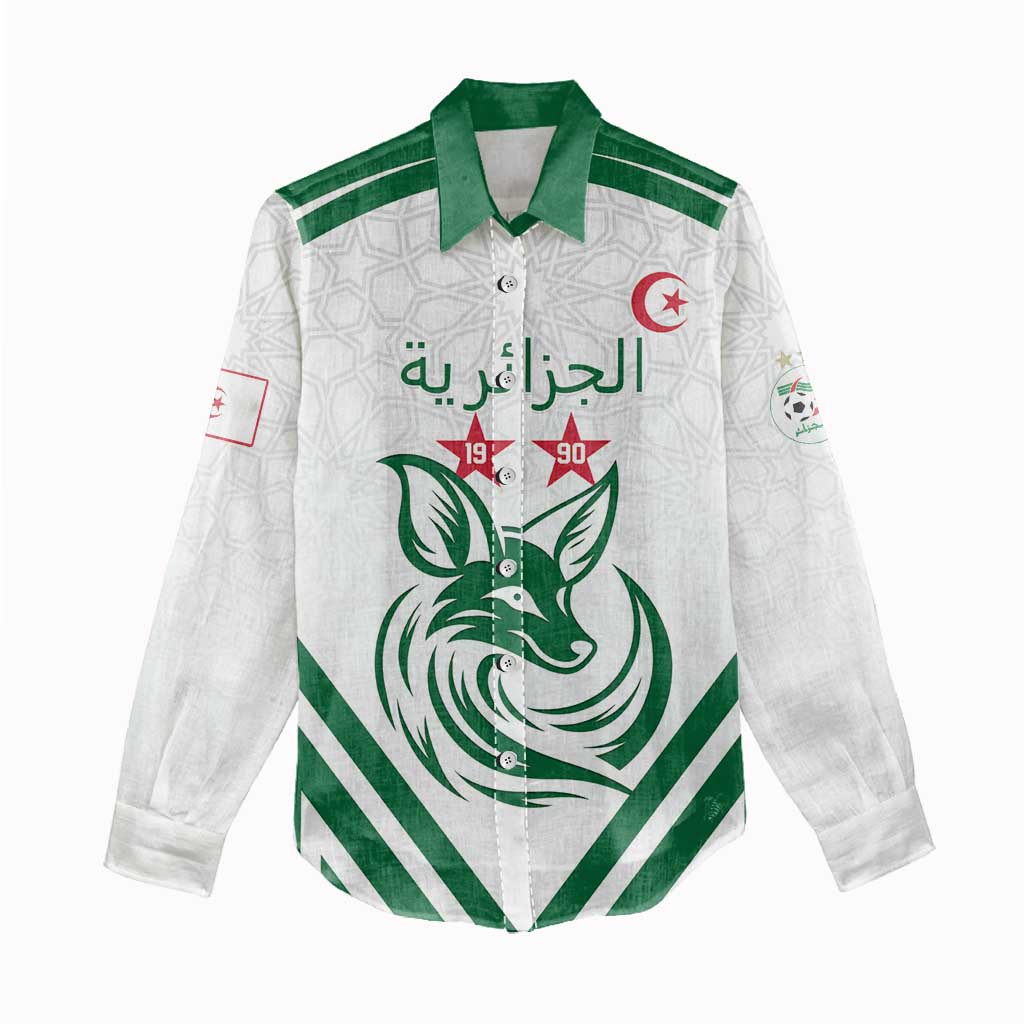 Custom Algeria Football Women Casual Shirt Go Fennecs Go - Wonder Print Shop