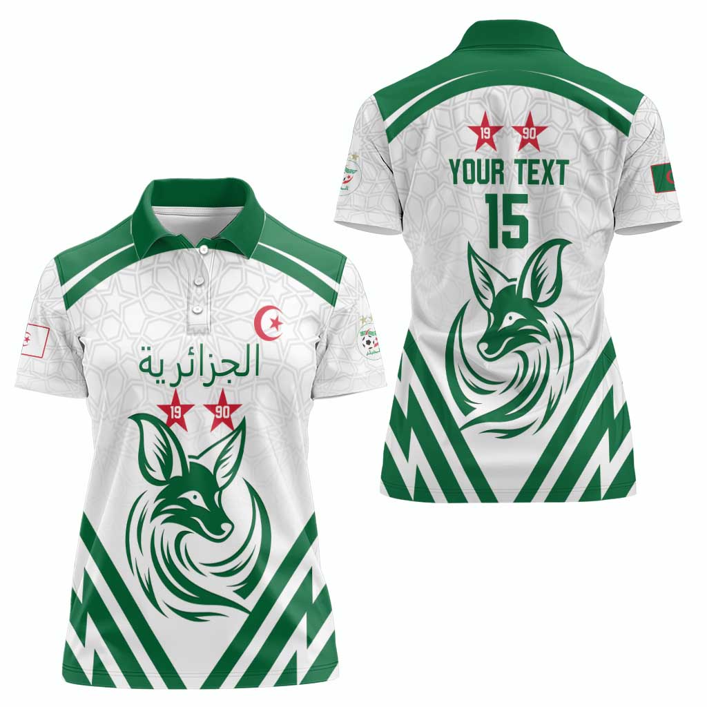 Custom Algeria Football Women Polo Shirt Go Fennecs Go - Wonder Print Shop