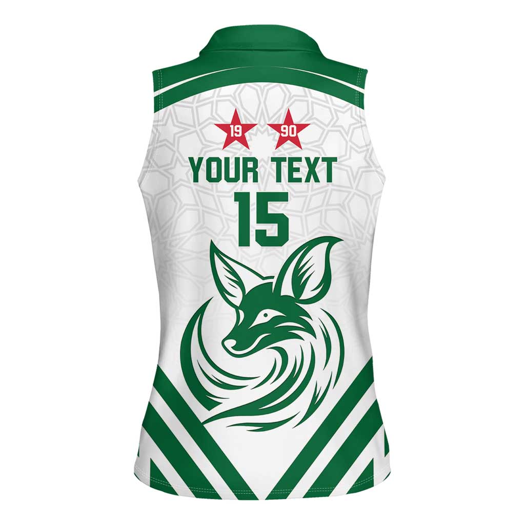 Custom Algeria Football Women Sleeveless Polo Shirt Go Fennecs Go - Wonder Print Shop