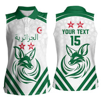 Custom Algeria Football Women Sleeveless Polo Shirt Go Fennecs Go - Wonder Print Shop