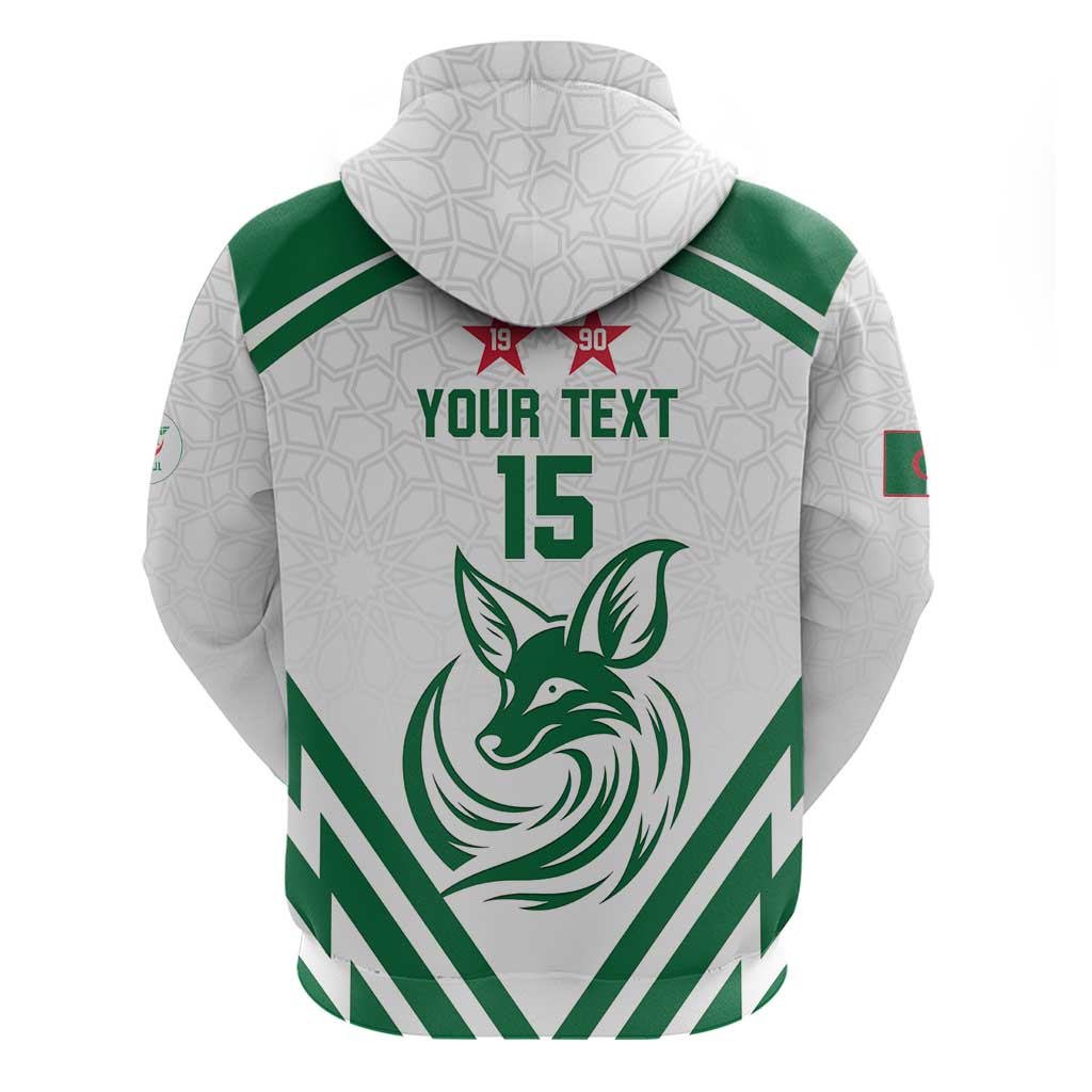 Custom Algeria Football Zip Hoodie Go Fennecs Go - Wonder Print Shop