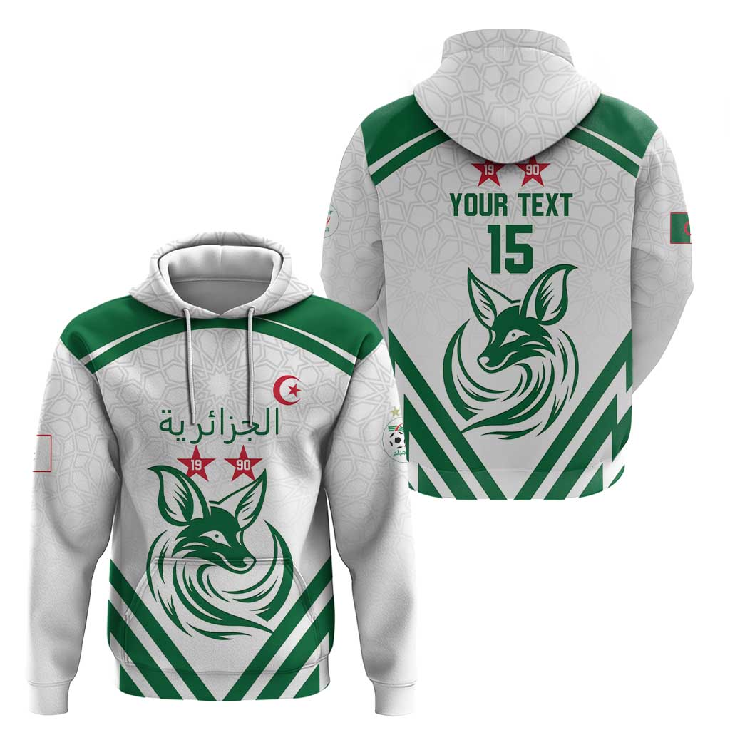 Custom Algeria Football Zip Hoodie Go Fennecs Go - Wonder Print Shop