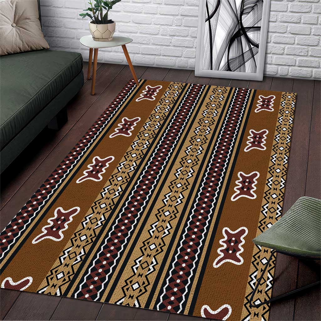 Mali Bologan Mud Cloth Pattern Area Rug - Wonder Print Shop