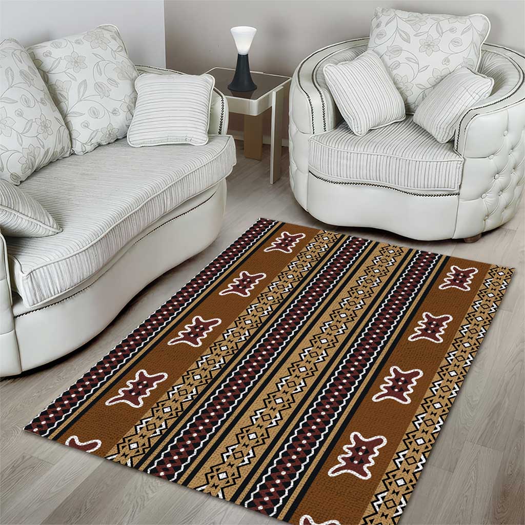Mali Bologan Mud Cloth Pattern Area Rug - Wonder Print Shop