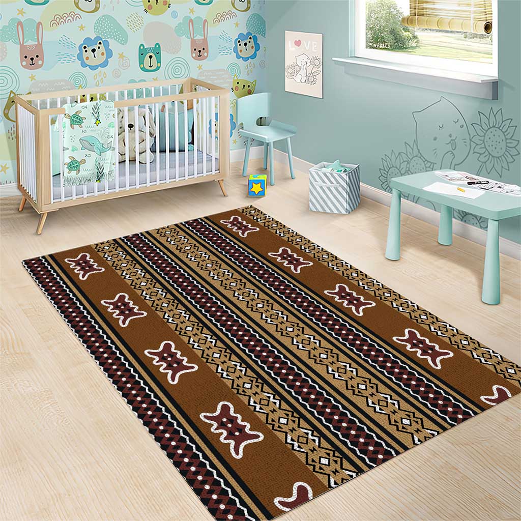Mali Bologan Mud Cloth Pattern Area Rug - Wonder Print Shop