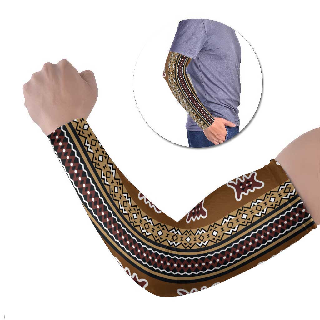 Mali Bologan Mud Cloth Pattern Arm Sleeves - Wonder Print Shop