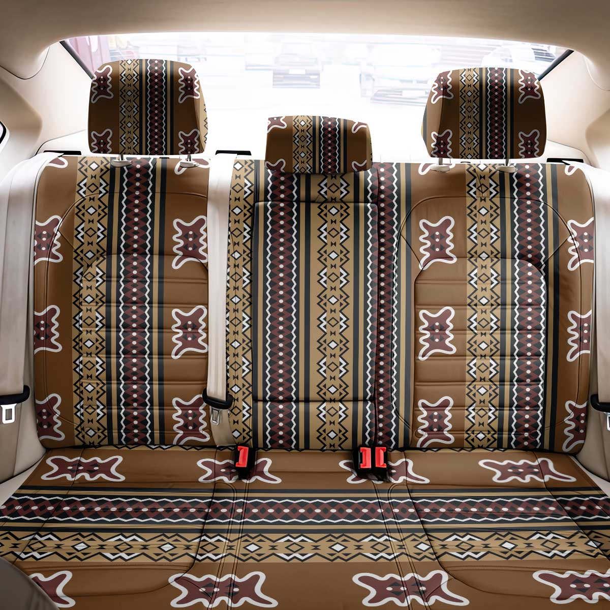 Mali Bologan Mud Cloth Pattern Back Car Seat Cover - Wonder Print Shop