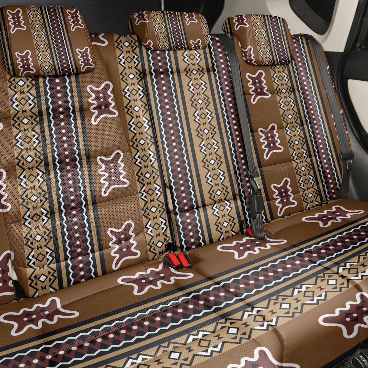 Mali Bologan Mud Cloth Pattern Back Car Seat Cover - Wonder Print Shop
