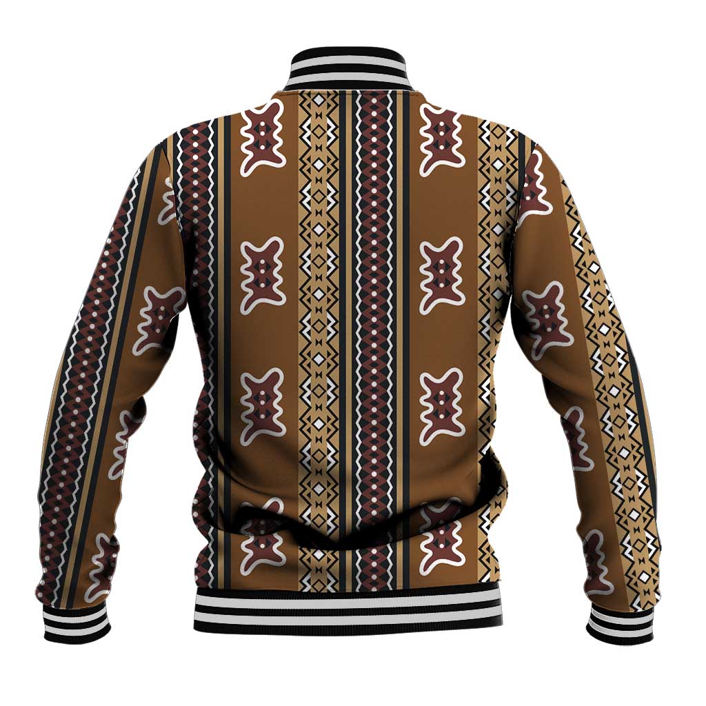 Mali Bologan Mud Cloth Pattern Baseball Jacket - Wonder Print Shop