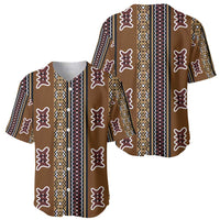 Mali Bologan Mud Cloth Pattern Baseball Jersey - Wonder Print Shop