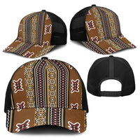 Mali Bologan Mud Cloth Pattern Baseball Net Cap - Wonder Print Shop