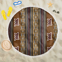 Mali Bologan Mud Cloth Pattern Beach Blanket - Wonder Print Shop