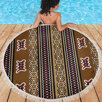 Mali Bologan Mud Cloth Pattern Beach Blanket - Wonder Print Shop