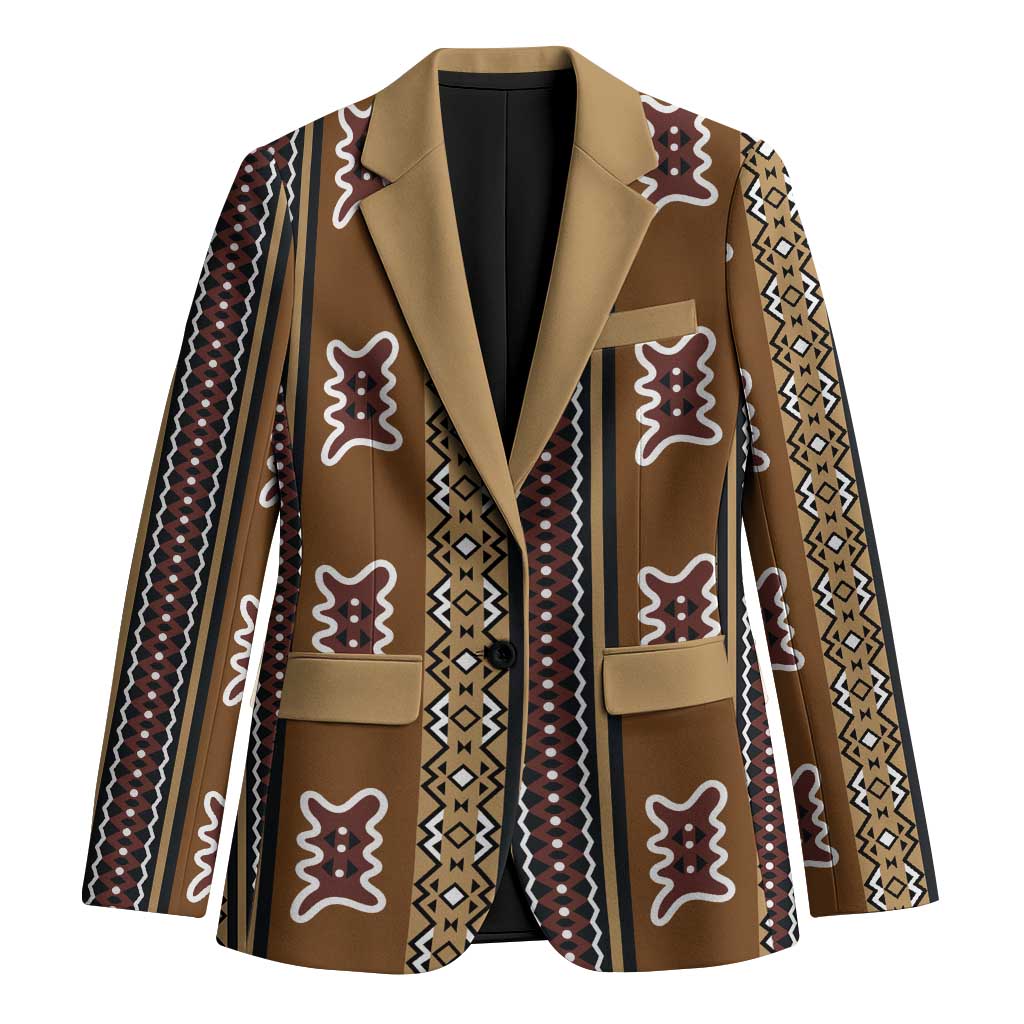 Mali Bologan Mud Cloth Pattern Blazer - Wonder Print Shop