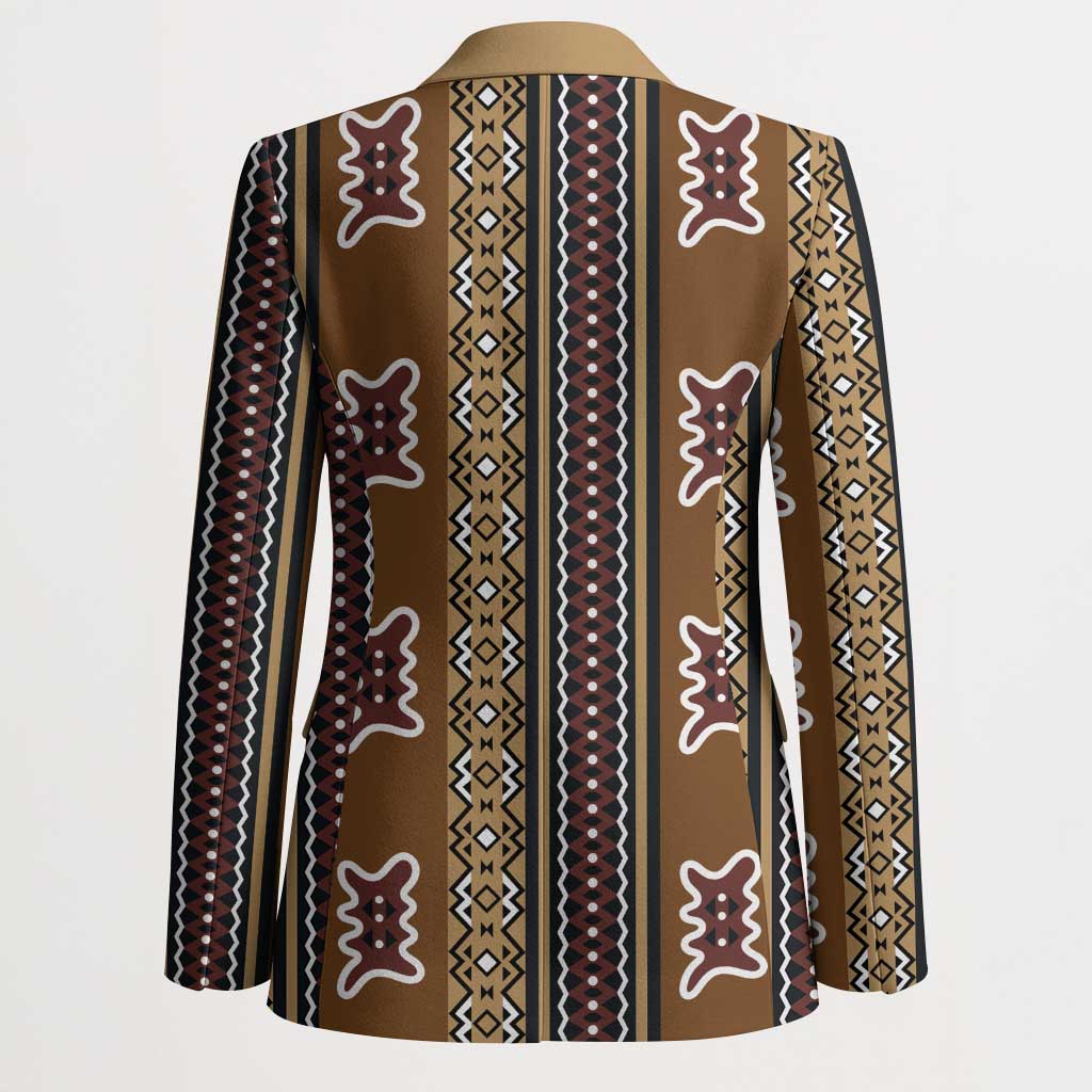 Mali Bologan Mud Cloth Pattern Blazer - Wonder Print Shop