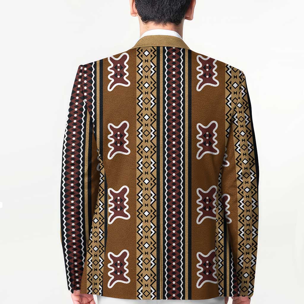 Mali Bologan Mud Cloth Pattern Blazer - Wonder Print Shop