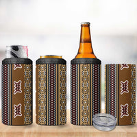 Mali Bologan Mud Cloth Pattern 4 in 1 Can Cooler Tumbler - Wonder Print Shop