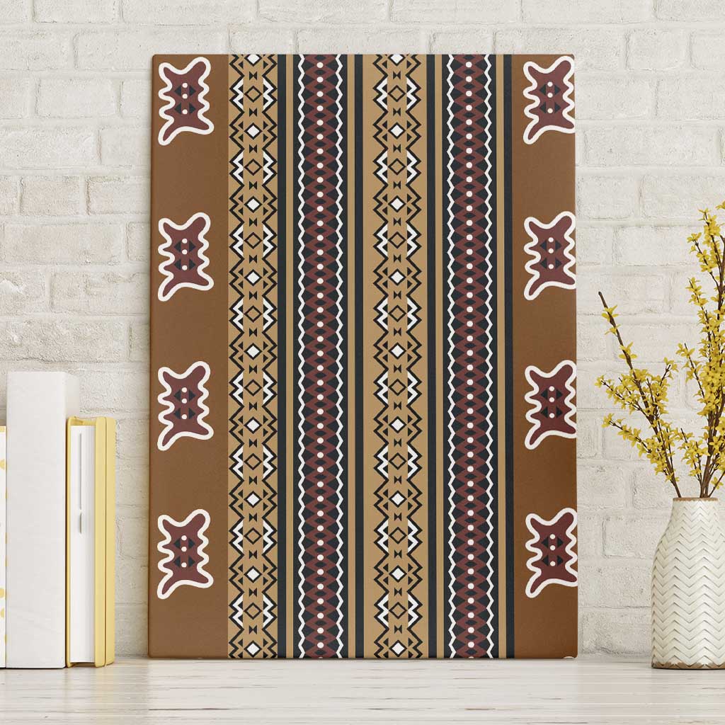 Mali Bologan Mud Cloth Pattern Canvas Wall Art - Wonder Print Shop