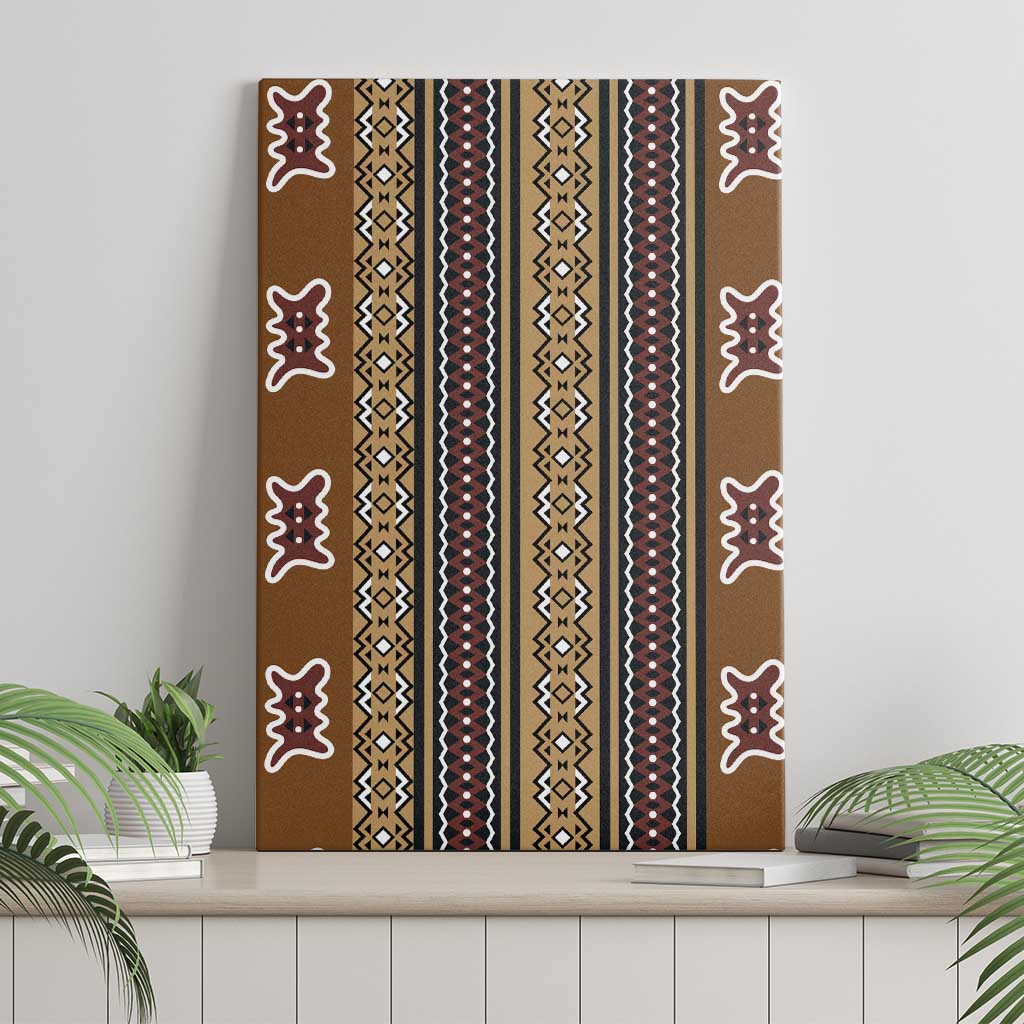 Mali Bologan Mud Cloth Pattern Canvas Wall Art - Wonder Print Shop