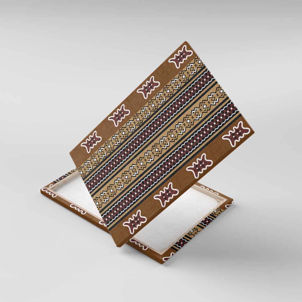 Mali Bologan Mud Cloth Pattern Canvas Wall Art - Wonder Print Shop