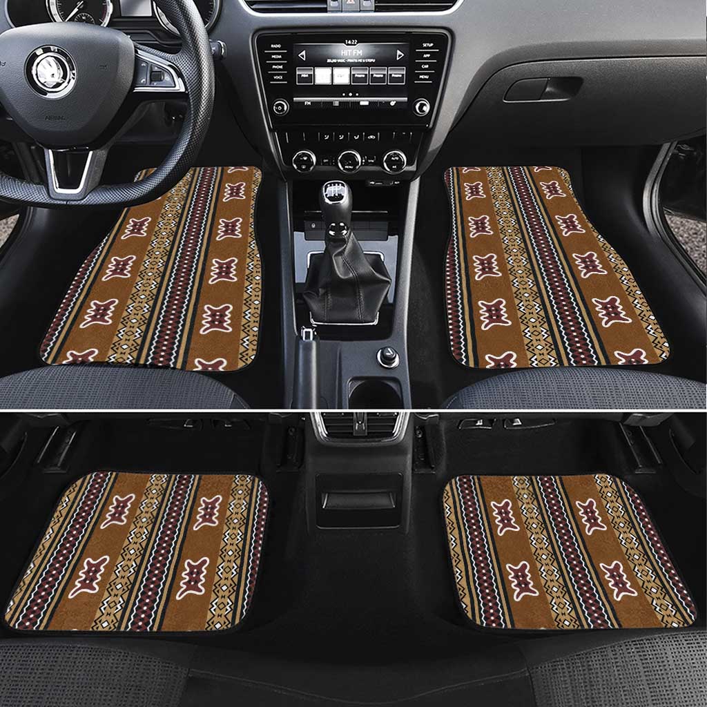 Mali Bologan Mud Cloth Pattern Car Mats - Wonder Print Shop
