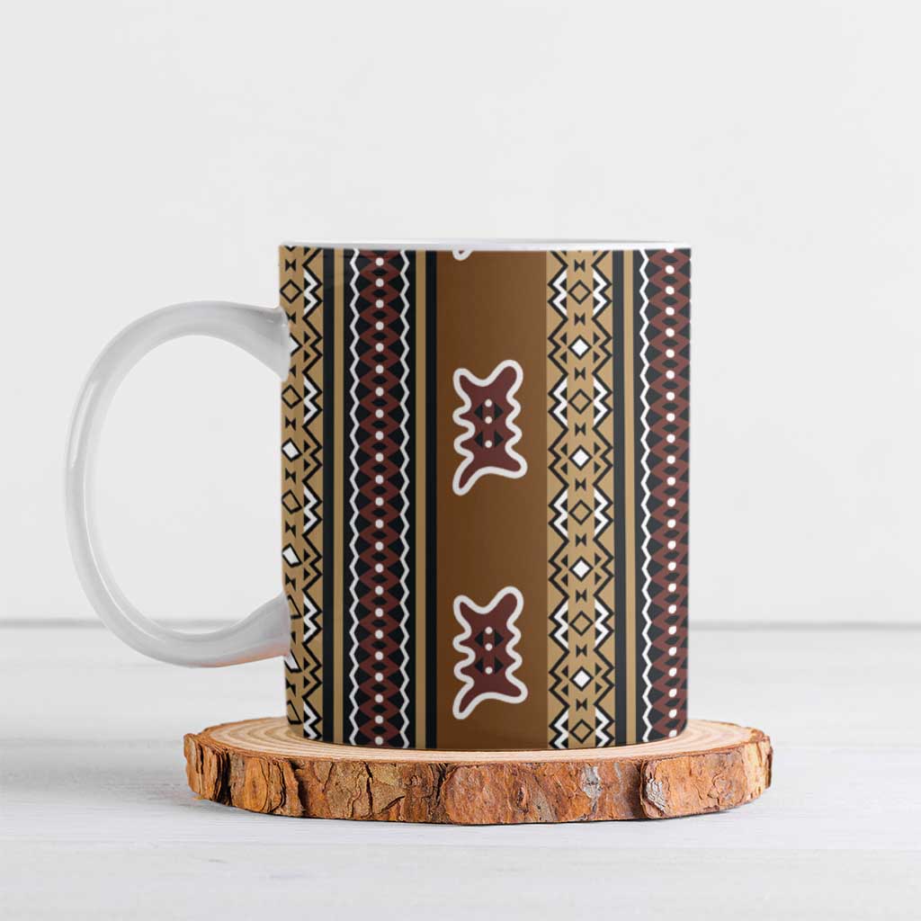 Mali Bologan Mud Cloth Pattern Ceramic Mug - Wonder Print Shop