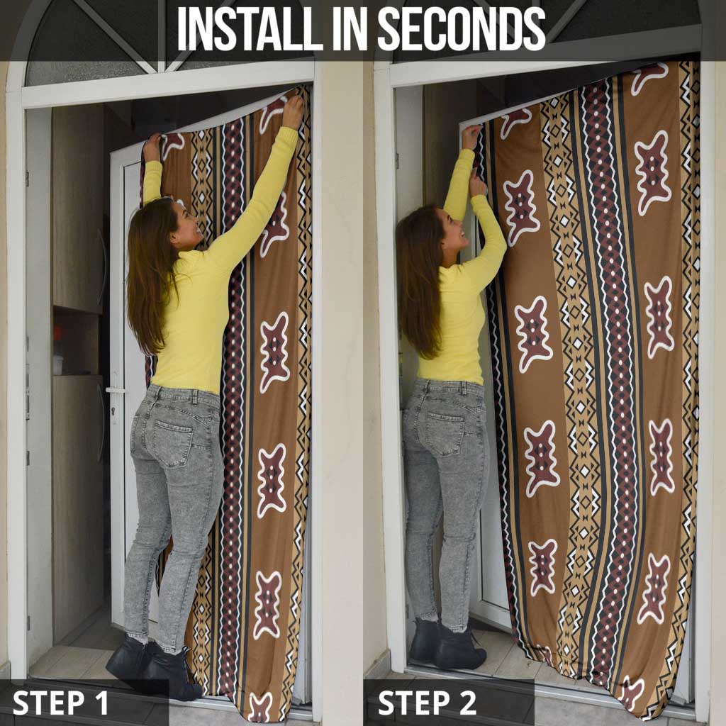 Mali Bologan Mud Cloth Pattern Door Cover - Wonder Print Shop