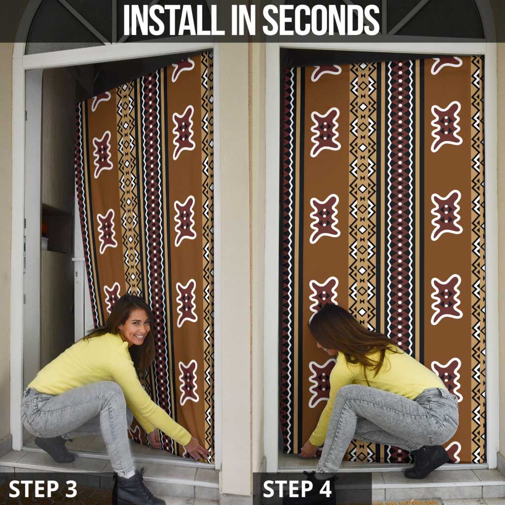 Mali Bologan Mud Cloth Pattern Door Cover - Wonder Print Shop