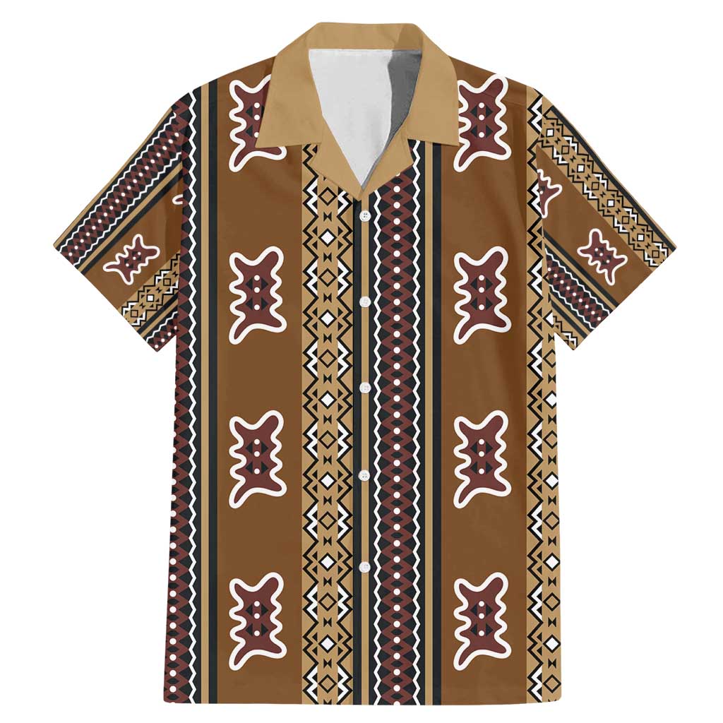 Mali Bologan Mud Cloth Pattern Family Matching Mermaid Dress and Hawaiian Shirt - Wonder Print Shop