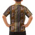 Mali Bologan Mud Cloth Pattern Family Matching Off The Shoulder Long Sleeve Dress and Hawaiian Shirt - Wonder Print Shop