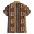 Mali Bologan Mud Cloth Pattern Family Matching Off The Shoulder Long Sleeve Dress and Hawaiian Shirt - Wonder Print Shop