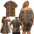 Mali Bologan Mud Cloth Pattern Family Matching Off Shoulder Short Dress and Hawaiian Shirt - Wonder Print Shop