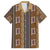Mali Bologan Mud Cloth Pattern Family Matching Off Shoulder Short Dress and Hawaiian Shirt - Wonder Print Shop