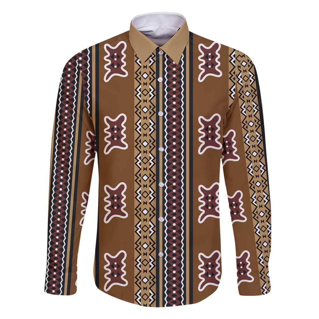 Mali Bologan Mud Cloth Pattern Family Matching Short Sleeve Bodycon Dress and Hawaiian Shirt - Wonder Print Shop